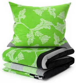 Lenjerie de pat din bumbac Renforce IMANI verde Dimensiune lenjerie de pat: 2 buc 80 x 80 cm | 200 x 200 cm