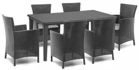 Set mobilier de grădină Futurowa 6+1, grafit