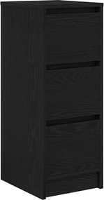 vidaXL Bufetă Stejar negru 29,5x34x76 cm Lemn prelucrat