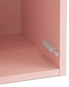 Boxie 1 ușă dulap de perete 80x40x37 cm roz