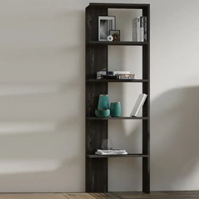 Biblioteca Evon  culoare antracit 160 cm