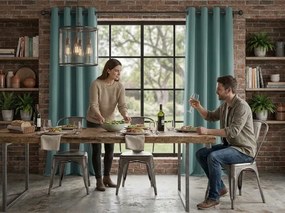 Draperie opaca DREAM VELVET 140x270 cm, verde albastrui Agatat: Rejansa