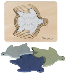 Puzzle de inserat din lemn Turtle – Kindsgut