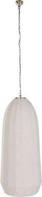 Lustră suspendată din bumbac și metal, auriu, finisaj natural, 120 x 55 cm, „Tournemire”