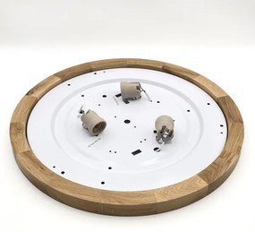 Plafonieră Brilagi BELLADONNA 3xE27/15W/230V d. 50 cm crem/stejar