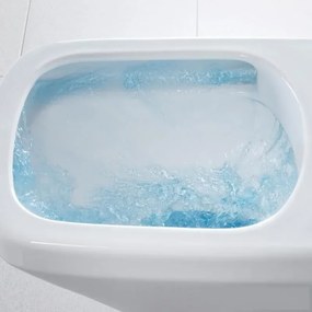 Set Vas WC suspendat cu capac soft close Duravit Durastyle Rimless 37x54 cm evacuare orizontala
