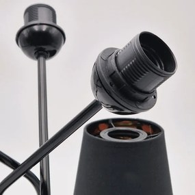 Lustră pe tijă IRMA 3xE27/15W/230V negru
