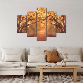 Tablou - Peisaj de toamnă cu drum (150x105 cm)
