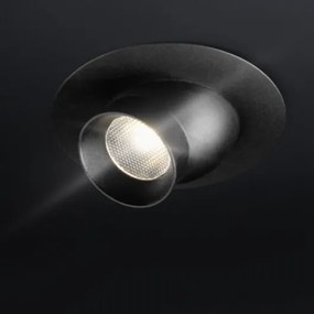 Spot LED încastrat Point GTV pentru mobilier, reglabil, lumină neutră, 1,2W, 12V, IP20, negru 1.2 W, 12 V, Negru, 1.5 m, Alb neutru