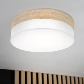 Plafonieră LED SIRJA BOHO LED/36W/230V Ø 45 cm bej/alb