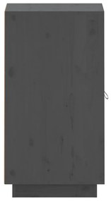 Servanta, gri, 34x40x75 cm, lemn masiv de pin 1, Gri