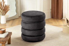 Bancheta cu spatiu de depozitare, Catifea Gri, VOQUE 50cm A-46689 VC