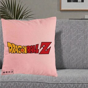Perna Personalizata Dragon Ball Z Clasic, 40x40 cm, Roz, Husa Detasabila, Perna Inclusa, BEKZ®