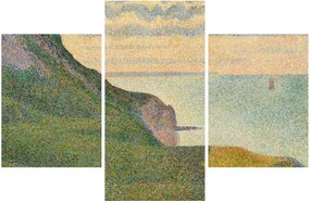 Tablou - Georges Seurat, Seascape at Port-en-Bessin, Normandy, reproducere (90x60 cm)