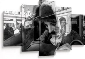 Tablou - Charles Chaplin la Praga (150x105 cm)