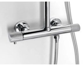 Sapho - Set de duș SOLARIS cu baterie, crom lucios