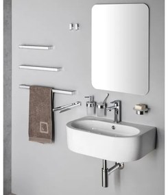 Suport de perete pentru prosoape Gedy PIRENEI 6,6x80 cm crom lucios