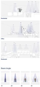 Spot LED incastrabil TULIPA White recessed downlight 7W 24° 2700K CRI90 dali