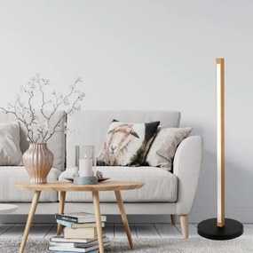 Lampă de podea LED VERDE LED/18W/230V 3000K stejar/negru