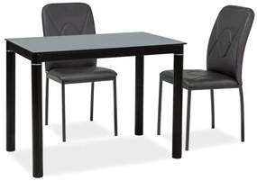 Masă de sufragerie Gabriel (negru + negru) (pentru 4 persoane). 1050179