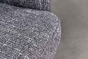 Set de 2 scaune pivotante picioare din lemn Big George gri texturat