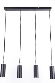 Lustră pe cablu ROBBY 4xGU10/35W/230V neagră Globo 57911-4HB