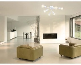 Plafoniera cu 6 spoturi design industrial XARA I alb