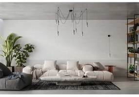 Lustră pe cablu Sollux SL.1161 NESO 5xE27/15W/230V beton