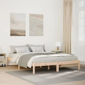 vidaXL Cadru pat foarte lung fără saltea, 160x220 cm, lemn masiv pin