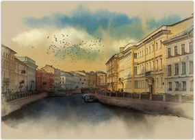 Tablou - Râul Moyka, Sankt Petersburg, Rusia (70x50 cm)