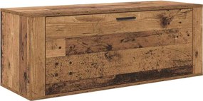 vidaXL Dulap pentru pantofi Lemn vechi 100 x 35 x 38 cm Lemn compozit