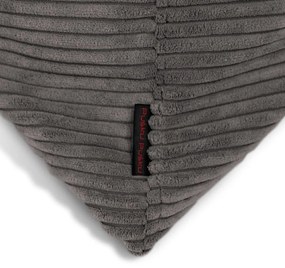 Fotoliu bean bag crem cu tapițerie din catifea reiată Razzmatazz – SLOWDOWN