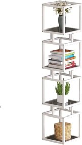 Biblioteca Art din metal culoare alb 150 cm