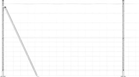 vidaXL Stâlp de gard. Galvanizat 25 x 1,5 m Oțel