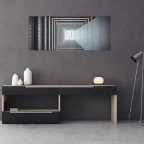 Tablou - Vedere din interiorul clădirii (120x50 cm)
