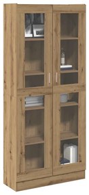 vidaXL Dulap înalt, stejar artizanal, 82,5x30,5x185 cm, lemn prelucrat