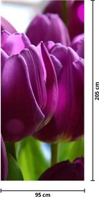 Fototapet pentru ușă - Lalele (95x205cm)