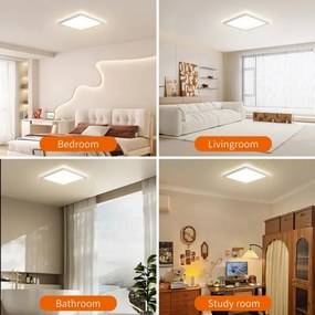 Plafonieră LED pentru baie Brilagi ULTRA SLIM LED/18W/230V 30x30 cm alb IP54