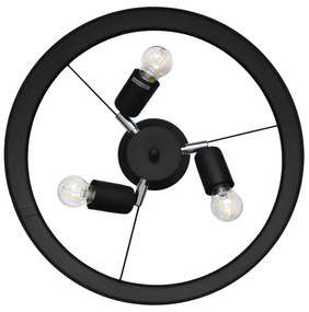 Lustră pe tijă ALBA 3xE27/15W/230V neagră