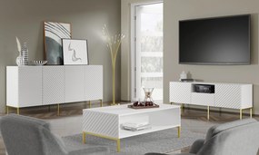 Masă TV/Dulap Surfy 4D (Alb). 1057587