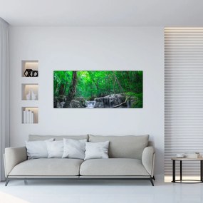 Tablou - Cascada Erawan, Kanchanaburi, Thailanda (120x50 cm)
