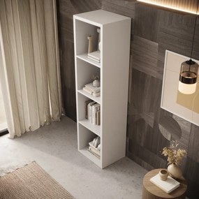Bibliotecă 40x150 cm, Cleo II, ADRK Furniture (Culoare: Alb)