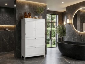 Dulap baie LAVORANO 110x60 cm, alb