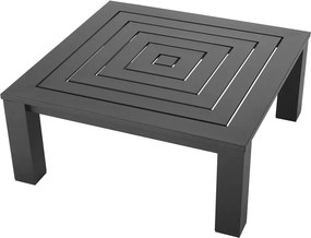 Masuta de cafea pentru interior/ exterior design LUX din aluminiu Vistamar negru 114832 HZ