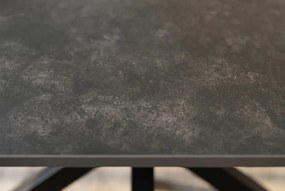 Masa dining cu blat ceramic GALAXIE gri 180x90cm