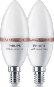 Set 2x Bec LED RGB reglabil Philips SMART C37 E14/4,9W/230V 2200-6500K