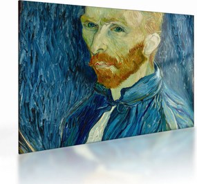 Tablou pe sticlă - Vincent van Gogh, Self-Portrait, reproducere (70x50 cm)