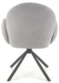 Scaun de dining KIVA, 1 buc., gri