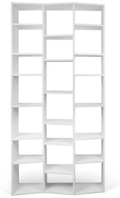 Bibliotecă albă 108x224 cm Valsa – TemaHome