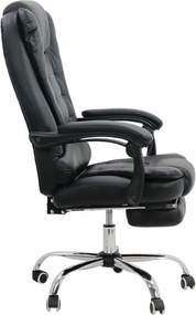 Scaun directorial cu suport de picioareOFF 418 negru